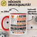 Halbschwager Geschenk Tasse Lustiger Spruch Erheben Sie Sich Der Halbschwager Betritt den Raum Rot Trendation
