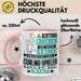 Curling-Spieler Geschenk Tasse Lustiger Spruch Erheben Sie Sich Der Curling-Spieler Betritt den Raum Rosa Trendation