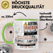 Bungee-Jumperin Tasse Geschenk Lustiger Spruch Bitte Erheben Sie Sich Seine Majestät Die Bungee-Jumperin Betritt Den Raum Grün Trendation