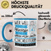 Chorleiterin Tasse Geschenk Spruch Wer Will Schon Prinzessin Sein Wenn Man Auch Chorleiterin Sein Kann Blau Trendation