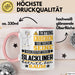 Slackliner Geschenk Tasse Lustiger Spruch Erheben Sie Sich Der Slackliner Betritt den Raum Rosa Trendation