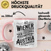 Österreich Wien Wienerisch Tasse Geschenk Lustige Geschenkidee Spruch Dem Fussball Verschworen Den Eid, Der Austria Geschworen Rosa Trendation