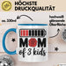 Mama Tasse Geschenk Mom Of 3 Kids Geschenkidee Mama Drei Kinder Muttertag Blau Trendation