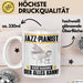 Jazz-Pianist Tasse Geschenk für Jazz-Pianist Der Mann Der Alles Kann Geschenkidee zum Geburtstag Weiß Trendation