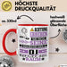 DJ Geschenk Tasse Lustiger Spruch Erheben Sie Sich Der DJ Betritt den Raum Rot Trendation
