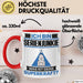 Serienjunkie Tasse Geschenk für Serienjunkie Geburtstag Lustiger Spruch Kaffee-Becher Was Ist Deine Superkraft Rot Trendation