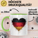 Deutschland Deutschlandflagge Herz Tasse Geschenk Lustige Geschenkidee Spruch Grün Trendation