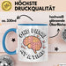 Puzzle Süchtiger Tasse Geschenk Lustige Geschenkidee Spruch Für Gehirn Knobler Blau Trendation