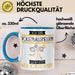 Volleyballspielerin Tasse Geschenk Ich Bin Volleyballspielerin Warum Weil Ich Es Kann Geschenkidee Geburtstag Blau Trendation