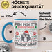 Lustige Tasse Weihnachten Pew Pew It's Christmas Madafakas Katzen Geschenkidee Liebhaber Besitzerin Blau Trendation