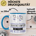 Taekwondo-Kämpferin Geschenk Tasse Becher Die Frau Die Allen Kann Geschenkidee für eine Taekwondo-Kämpferin Lustig Blau Trendation