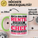 Rentner Tasse Geschenk Renteneintritt Geschenkidee Tasse Ich Bin In Rente Ich Bin Mein Eigener Chef Becher Grün Trendation