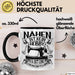 Nähen Geschenk Tasse Geschenkidee Frauen Nähen Ist Kein Hobby Es Ist Eine Lebenseinstellung Schwarz Trendation