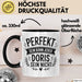 Doris Tasse Geschenk Perfekt Sein Kann Jeder Geschenkidee Geburtstag Schwarz Trendation