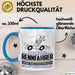 Rennfahrer Geschenk Tasse Ich Bin Rennfahrer Aber Sag Doch Einfach Superheld Lustige Geschenkdiee für Rennfahrer Kaffee-Becher Blau Trendation