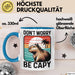 Capybara Don'T Worry Be Capy Tasse Geschenk Capybara Tier Geschenkidee Blau Trendation