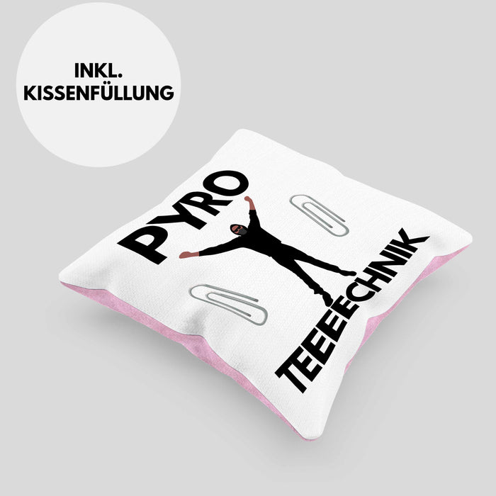 Pyrotechnik Kissen mit Füllung 40x40cm Geschenk Pyrotechnik Ist Doch Kein Verbrechen Meme Rosa Trendation