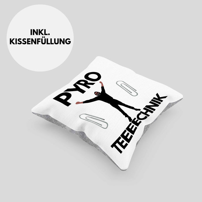 Pyrotechnik Kissen mit Füllung 40x40cm Geschenk Pyrotechnik Ist Doch Kein Verbrechen Meme Rosa Trendation