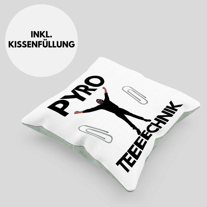 Pyrotechnik Kissen mit Füllung 40x40cm Geschenk Pyrotechnik Ist Doch Kein Verbrechen Meme Rosa Trendation