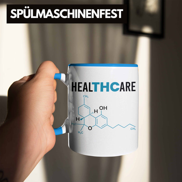 THC Tasse "THC - Healthcare" Cannabis-Liebhaber