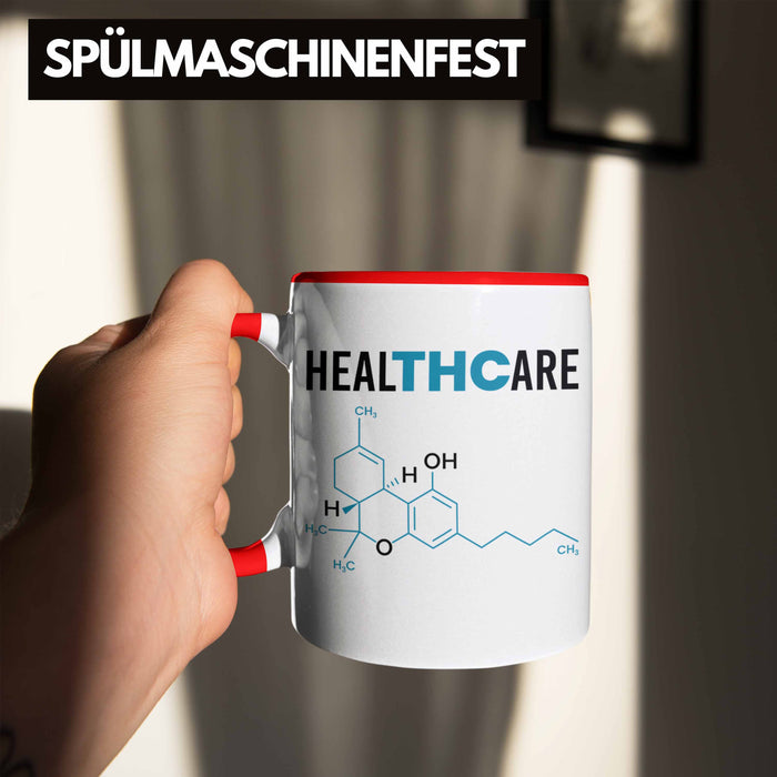THC Tasse "THC - Healthcare" Cannabis-Liebhaber