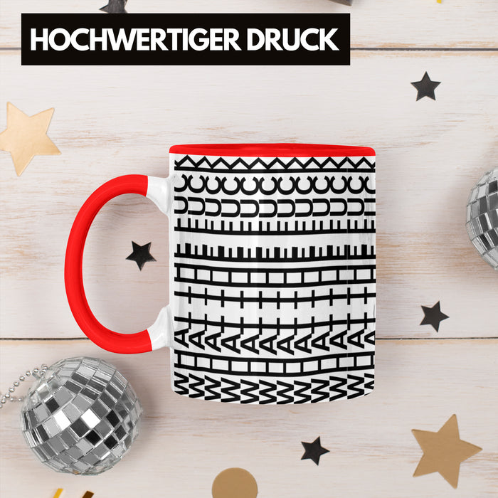 What The F*** Tasse Lustiges Geschenk Allover-Print Quer Lesen Trendation