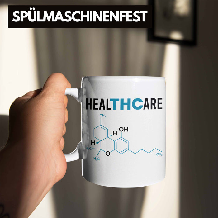 THC Tasse "THC - Healthcare" Cannabis-Liebhaber