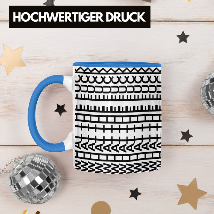 What The F*** Tasse Lustiges Geschenk Allover-Print Quer Lesen Trendation