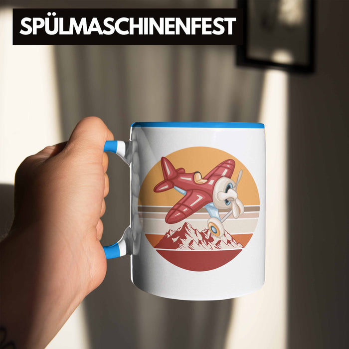 Segelflieger Tasse Geschenk Segelflieger Blau Trendation