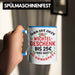 Wichtelgeschenk für 25 Euro Tasse Wichteln für Frauen Kollegen Wichtel-Tasse Schrottwichteln Blau Trendation