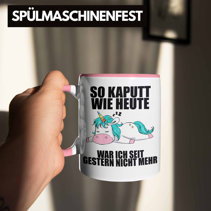 Trendation - Lustige Tassen mit Sprüchen Arbeitskollege Geschenk Kollege Mitarbeiter Geschenkidee Rosa Trendation