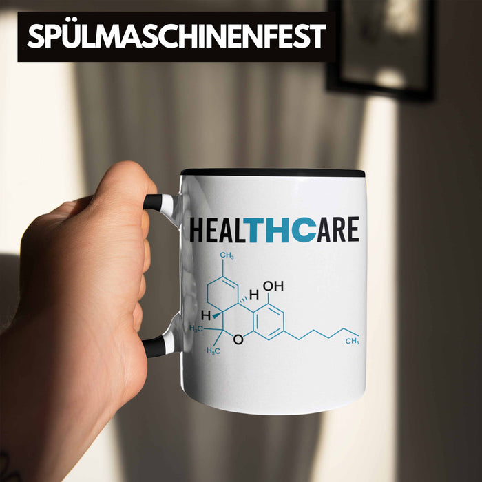 THC Tasse "THC - Healthcare" Cannabis-Liebhaber