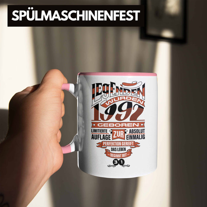 TRENDATION 30. Geburtstag Tasse Frau Mann Geschenk 30er Geschenkidee 30 Mutter Vater Rosa Trendation