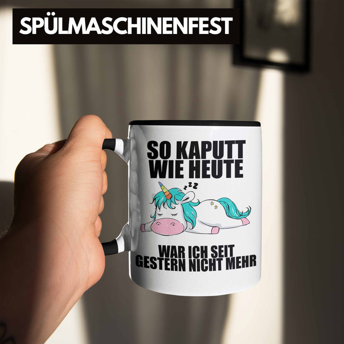 Trendation - Lustige Tassen mit Sprüchen Arbeitskollege Geschenk Kollege Mitarbeiter Geschenkidee Schwarz Trendation