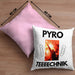 Pyrotechnik Kissen mit Füllung 40x40cm Geschenk Pyrotechnik Ist Doch Kein Verbrechen Meme Joke Rosa Trendation