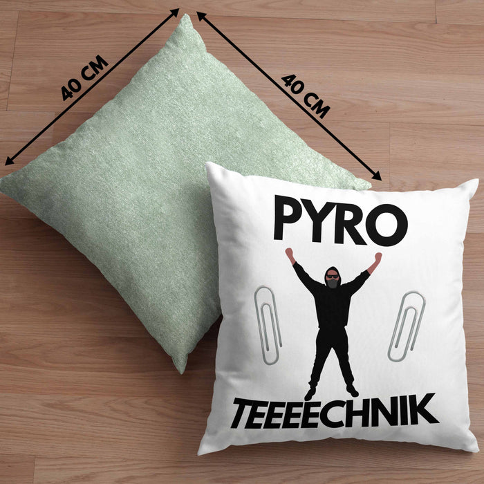 Pyrotechnik Kissen mit Füllung 40x40cm Geschenk Pyrotechnik Ist Doch Kein Verbrechen Meme Rosa Trendation