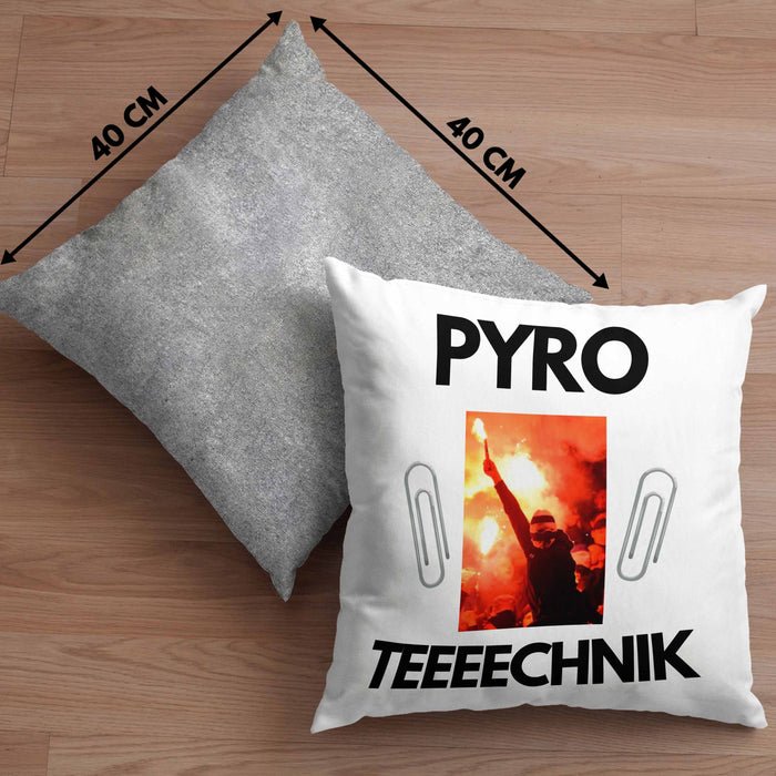 Pyrotechnik Kissen mit Füllung 40x40cm Geschenk Pyrotechnik Ist Doch Kein Verbrechen Meme Joke Rosa Trendation