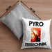 Pyrotechnik Kissen mit Füllung 40x40cm Geschenk Pyrotechnik Ist Doch Kein Verbrechen Meme Joke Rosa Trendation