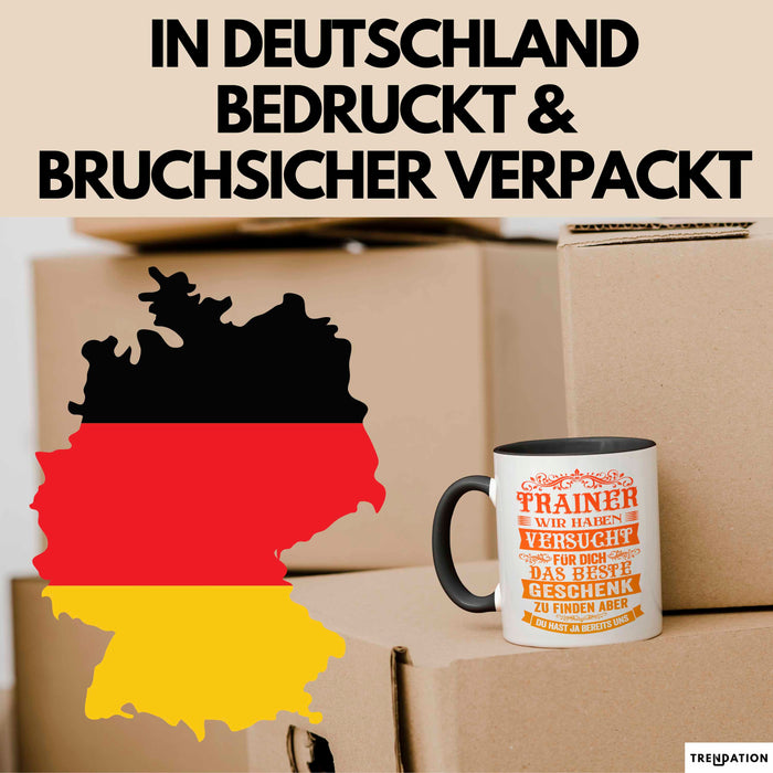 Fußballtrainer Fußballteam Tasse Geschenk Lustige Geschenkidee Spruch Trainer Wir Haben Versucht Für Dich Das Beste Geschenk Trendation
