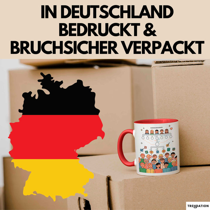 HR Manager Tasse Geschenk Lustige Geschenkidee Spruch Für Menschen Führer Rot Trendation