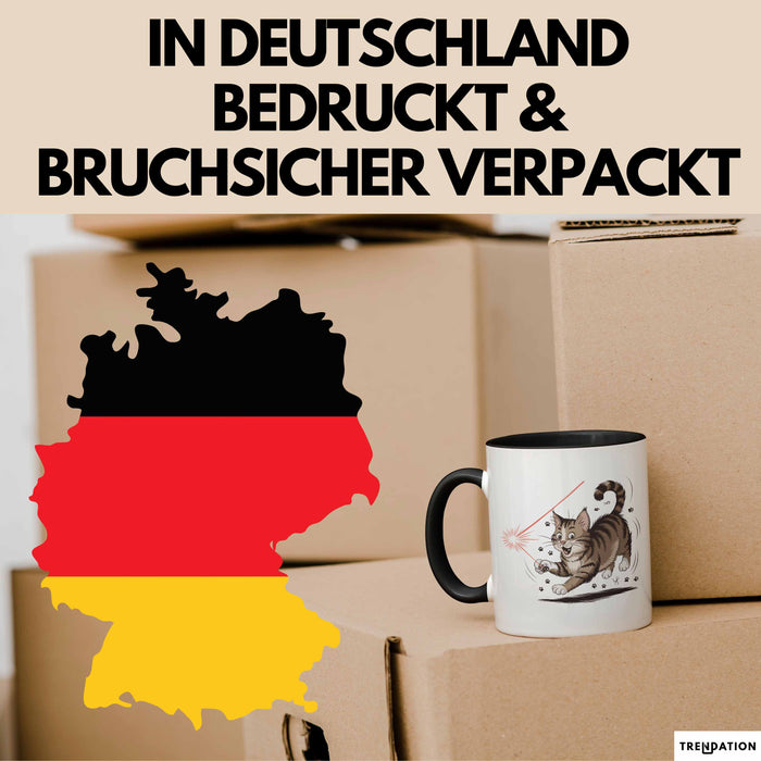 Katzenliebhaber Tasse Geschenkidee für Katzenfreunde Trendation