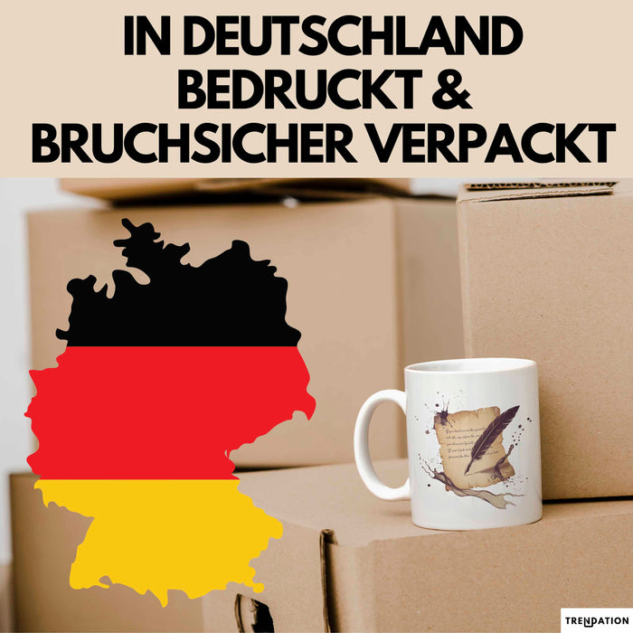 Dichter Tasse Geschenk Lustige Geschenkidee Spruch Für Wort Künstler Weiß Trendation