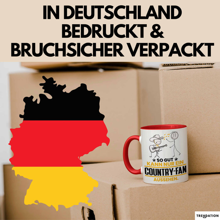Country-Fan Geschenk Tasse So Gut Kann Nur Ein Country-Fan Aussehen Geschenkidee Kaffee-Becher Trendation