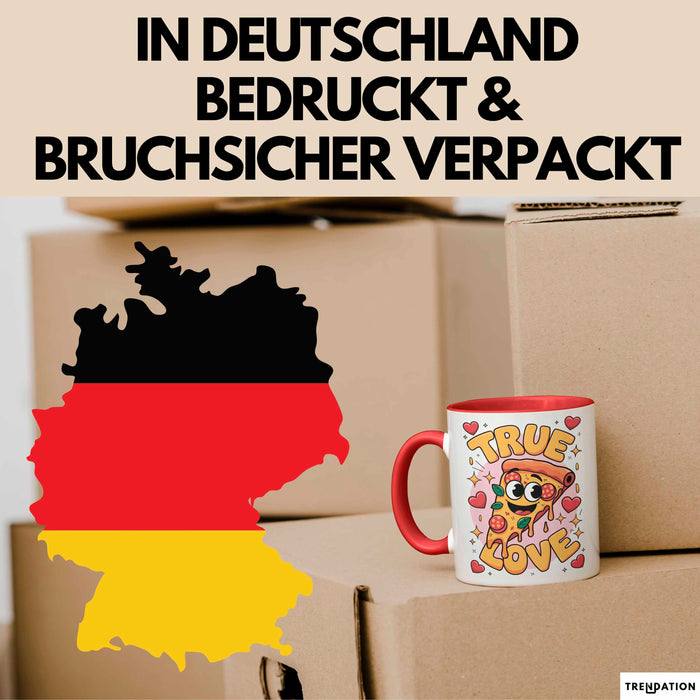 Pizza Liebhaber Tasse Geschenk Lustige Geschenkidee Spruch Für Käse Liebhaber Rot Trendation