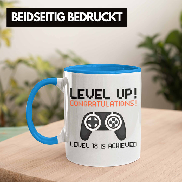 Trendation - 18. Geburtstag Tasse Jungen Jungs Geschenk 18er Geschenkidee 18 Sohn Gamer Trendation