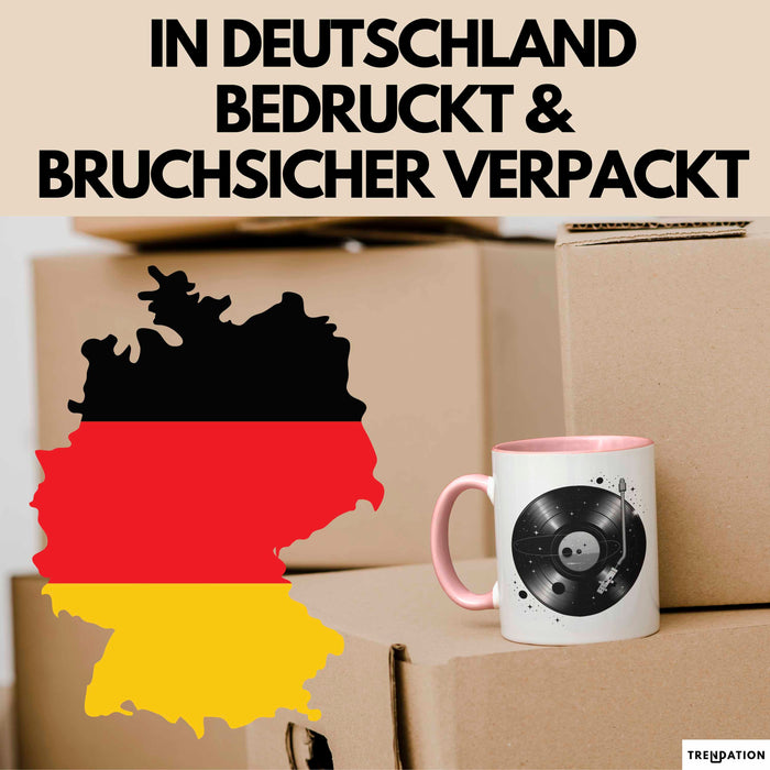 Vinyl Schallplatten Musikliebhaber Musiker Tasse Geschenk Lustige Geschenkidee Spruch Rosa Trendation