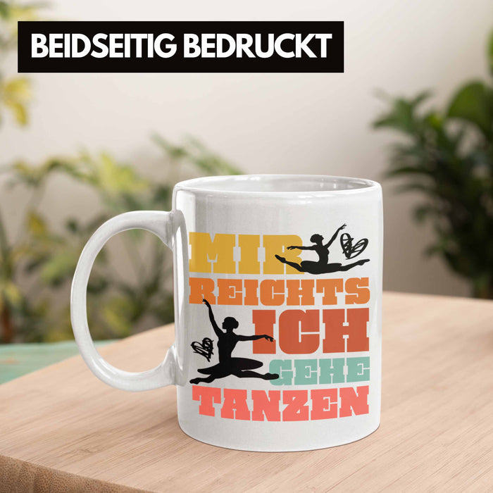 Trendation - Ballett Ballerina Tänzerin Tasse Mädchen Geschenk Frauen Tanzen Geschenkidee Kaffeetasse Weiß Trendation