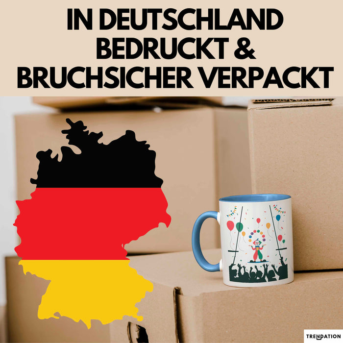 Zirkus Künstler Tasse Geschenk Lustige Geschenkidee Spruch Für Show Entertainer Blau Trendation