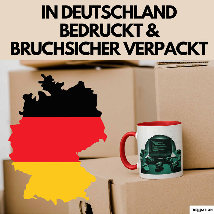 Software Entwickler Tasse Geschenk Lustige Geschenkidee Spruch Für Code Süchtige Rot Trendation