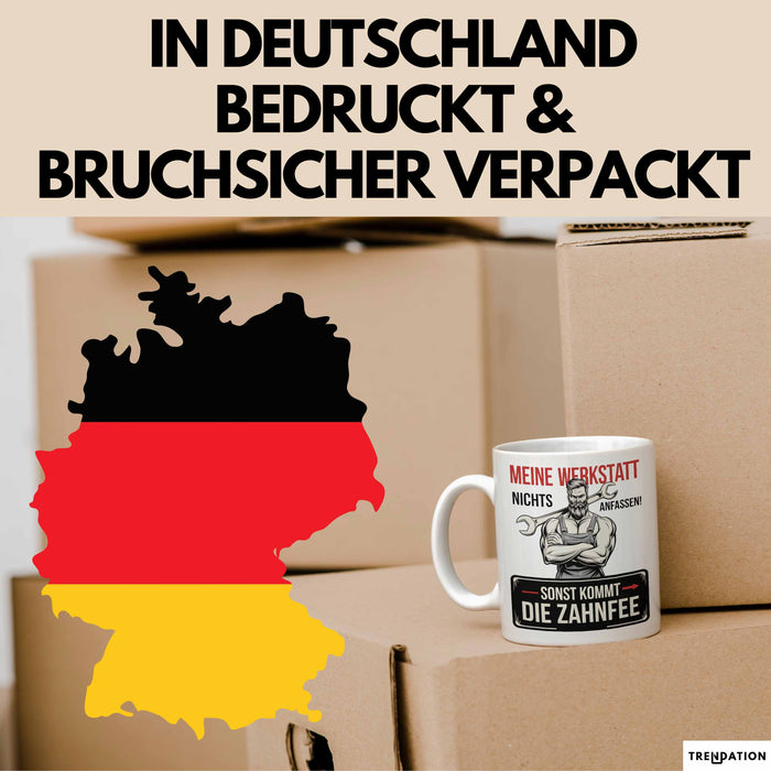 Handwerker Tasse Geschenk Fass Nichts In Der Werkstatt An Weiß Trendation